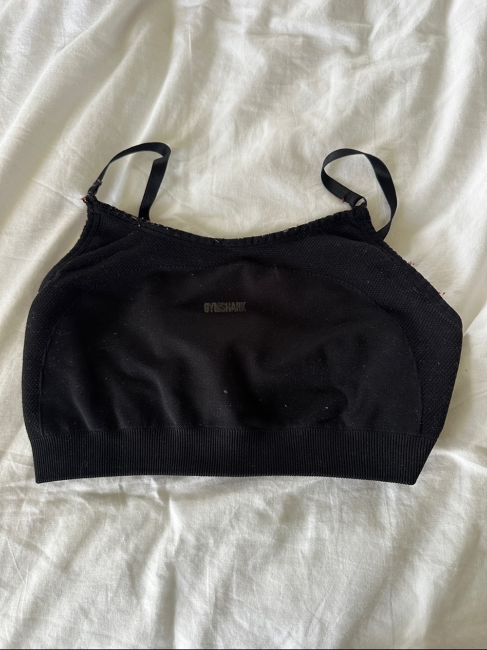 Gymshark Black Seamless Support Crop Bra